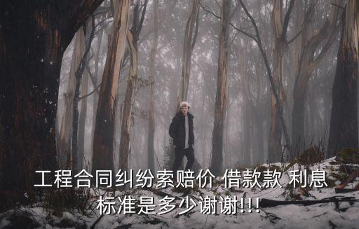 工程借款按多少利息怎么算,一般工程借款利息多少