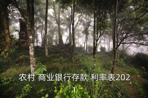 南通農(nóng)村商業(yè)銀行利率是多少