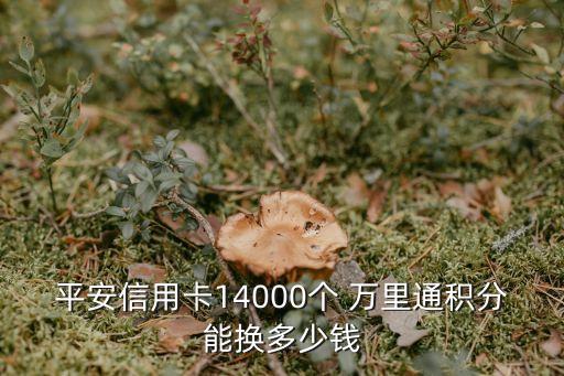 平安信用卡14000個(gè) 萬里通積分能換多少錢