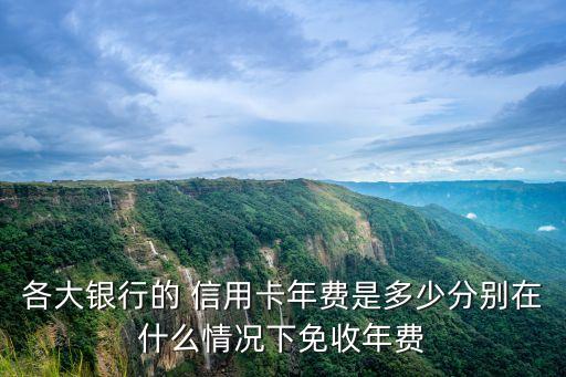 各大銀行的 信用卡年費(fèi)是多少分別在什么情況下免收年費(fèi)