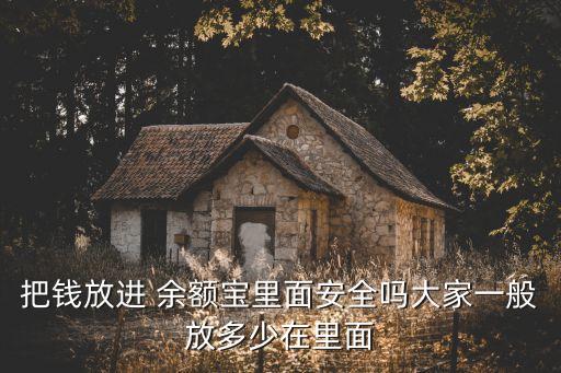 把錢放進(jìn) 余額寶里面安全嗎大家一般放多少在里面