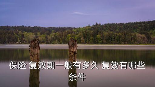 保險(xiǎn)復(fù)效在多少內(nèi),報(bào)保險(xiǎn)多少時(shí)間內(nèi)