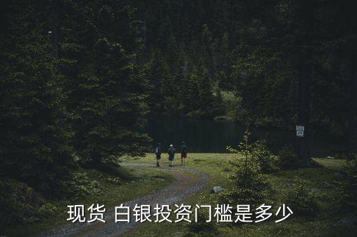  現(xiàn)貨 白銀投資門(mén)檻是多少