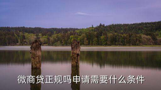  微商貸正規(guī)嗎申請需要什么條件