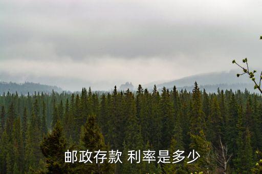 2011年郵政定期利率是多少
