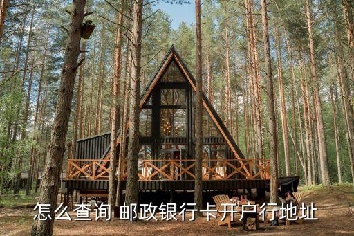 怎么查詢 郵政銀行卡開戶行地址