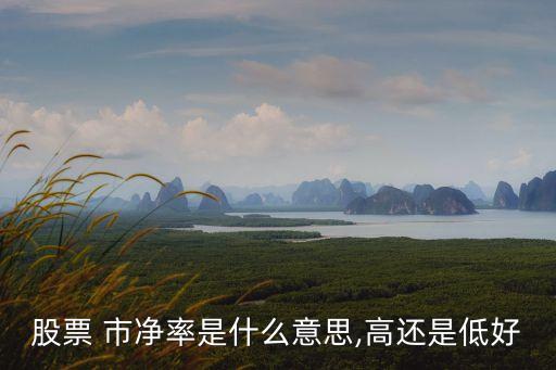 股票 市凈率是什么意思,高還是低好