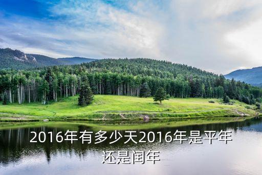 2016年總共多少天