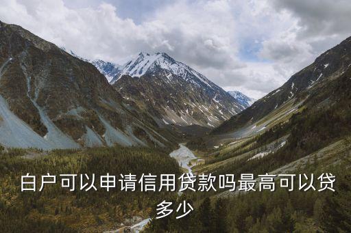 白戶辦信用卡最多能批多少,白戶信用卡好辦嗎