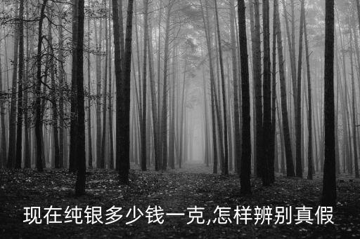 現(xiàn)在純銀多少錢一克,怎樣辨別真假