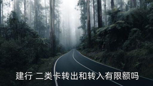 建行二類卡轉賬額度是多少,建行一類卡與二類卡轉賬額度