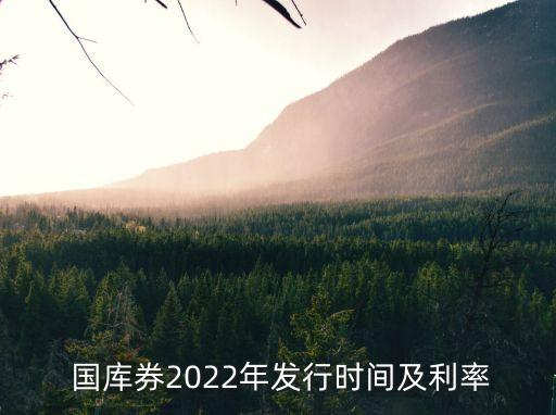  國庫券2022年發(fā)行時(shí)間及利率