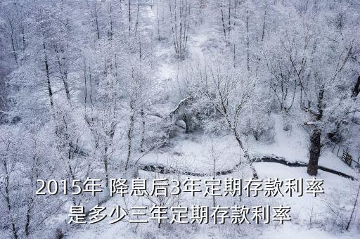2015年總共降息多少錢