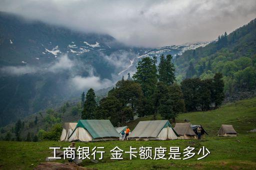  工商銀行 金卡額度是多少
