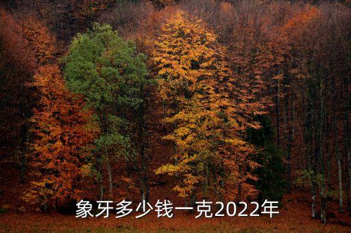 象牙能值多少錢一克,象牙值多少錢一克2022年
