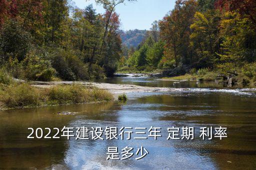 2022年建設(shè)銀行三年 定期 利率是多少