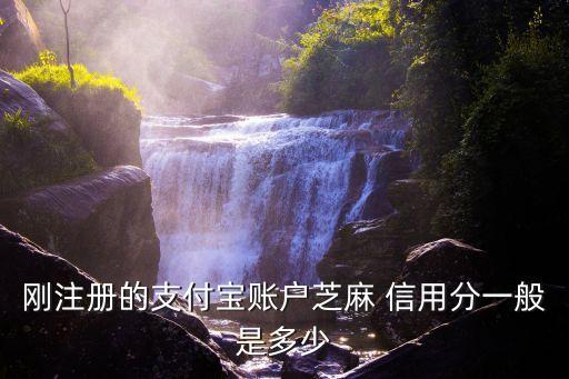剛注冊的支付寶賬戶芝麻 信用分一般是多少