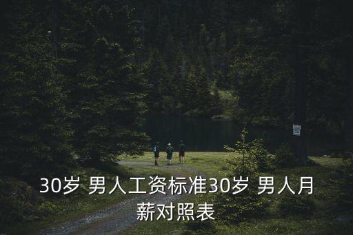 男人多少收入,35歲男人多少收入算成功