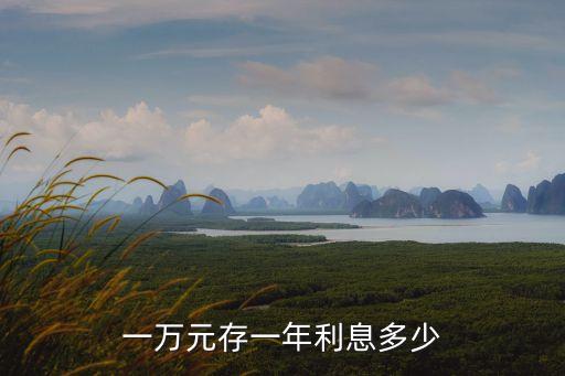 一萬元存一年利息多少
