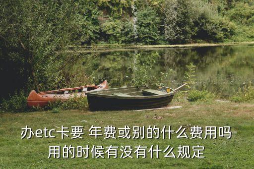 辦etc卡要 年費或別的什么費用嗎用的時候有沒有什么規(guī)定