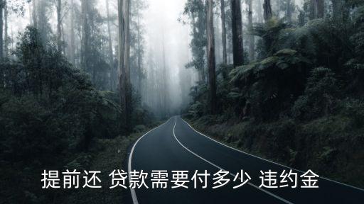 貸款想提取還違約金是多少