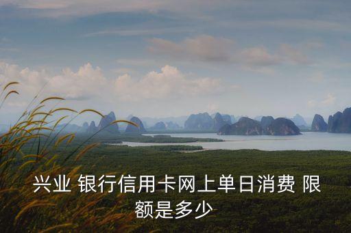  興業(yè) 銀行信用卡網(wǎng)上單日消費(fèi) 限額是多少
