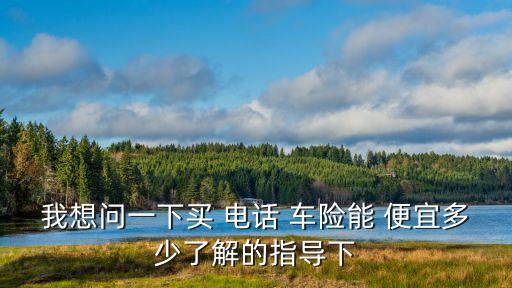 電話車險能便宜多少錢,車險一年比一年便宜多少