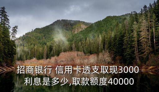 信用卡三千利息是多少
