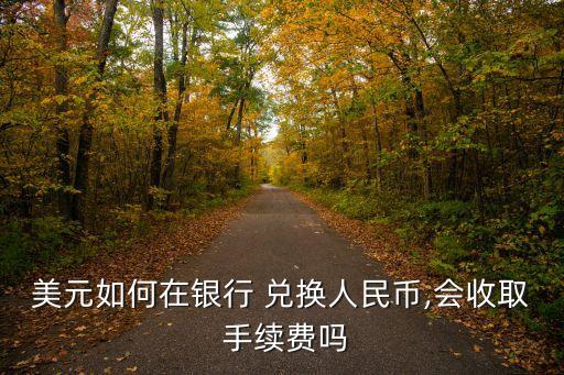 美元如何在銀行 兌換人民幣,會收取 手續(xù)費嗎