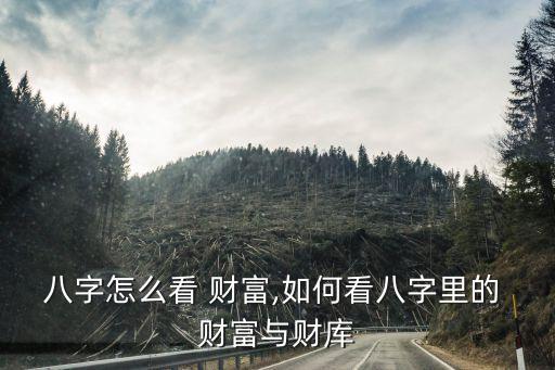八字怎么看 財(cái)富,如何看八字里的 財(cái)富與財(cái)庫(kù)