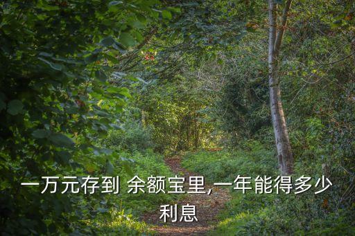 余額寶多少的利息是多少錢,1500在余額寶有多少利息