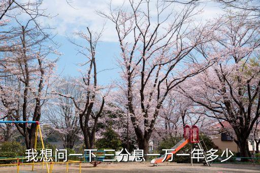 我想問(wèn)一下 三分息一萬(wàn)一年多少
