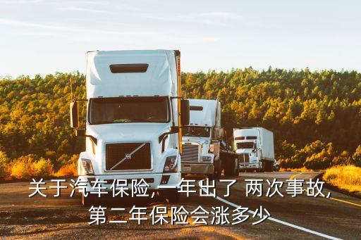 關(guān)于汽車保險(xiǎn),一年出了 兩次事故,第二年保險(xiǎn)會漲多少