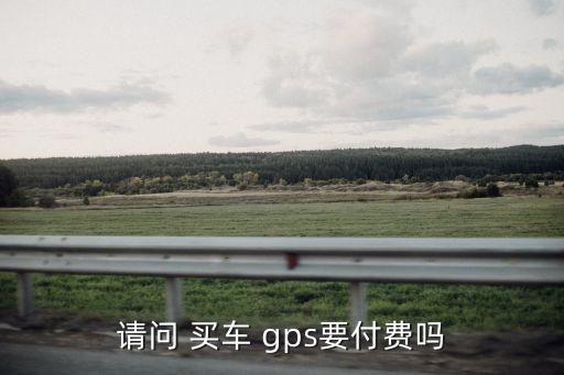 請(qǐng)問 買車 gps要付費(fèi)嗎