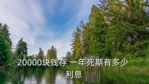 20000塊錢存 一年死期有多少 利息