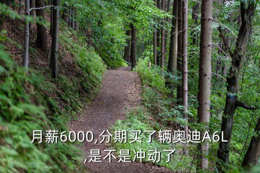 月薪6000,分期買了輛奧迪A6L,是不是沖動(dòng)了