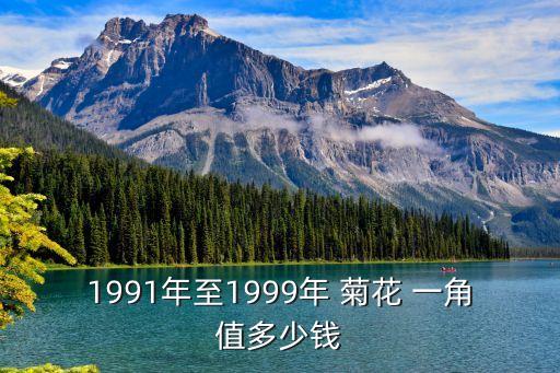 大菊花一角硬幣多少錢,菊花一角硬幣多少錢一枚1991