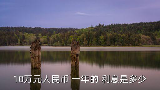 10萬元人民幣 一年的 利息是多少