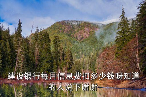 建設(shè)銀行開通短信提醒多少錢