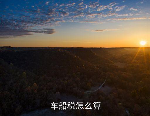  車船稅怎么算