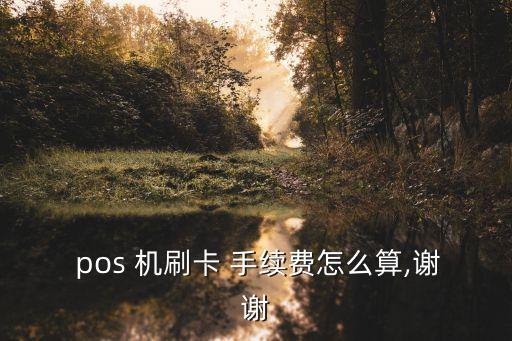  pos 機(jī)刷卡 手續(xù)費(fèi)怎么算,謝謝