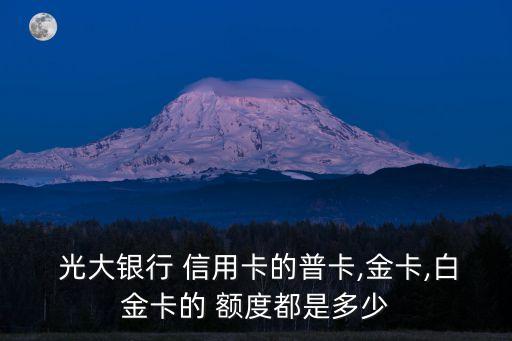 光大手機(jī)信用卡額度是多少,光大信用卡超限額度怎么開通
