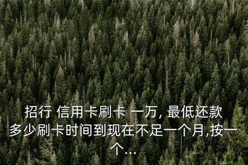 一萬(wàn)的信用卡最低還款額是多少,額度一萬(wàn)的信用卡每個(gè)月最低還款額