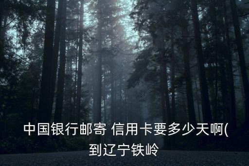  中國(guó)銀行郵寄 信用卡要多少天啊(到遼寧鐵嶺