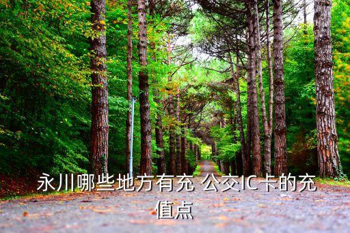 永川哪些地方有充 公交IC卡的充值點(diǎn)