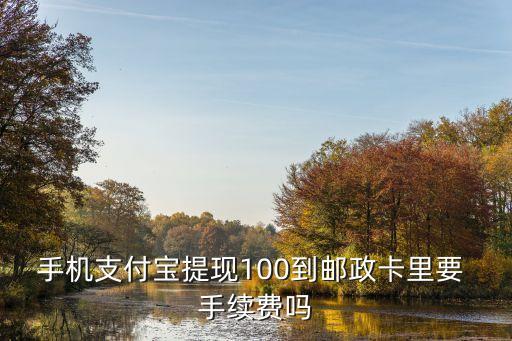 取一百元要多少手續(xù)費(fèi)