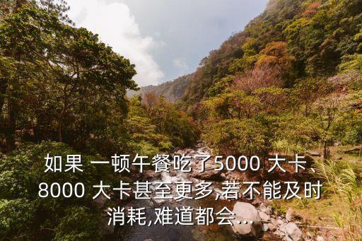 自助餐一頓多少大卡,一大卡等于多少頓