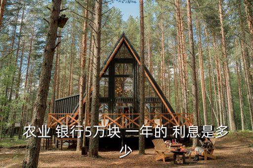 農(nóng)業(yè) 銀行5萬塊 一年的 利息是多少