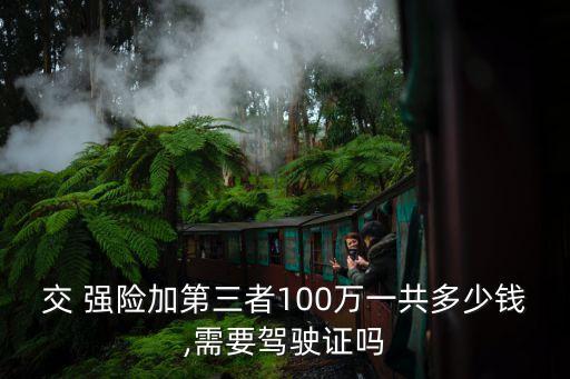 交 強險加第三者100萬一共多少錢,需要駕駛證嗎