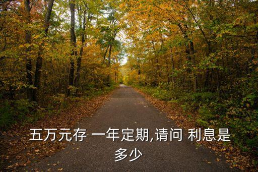 五萬存銀行一年多少利息,5萬元最佳存款法